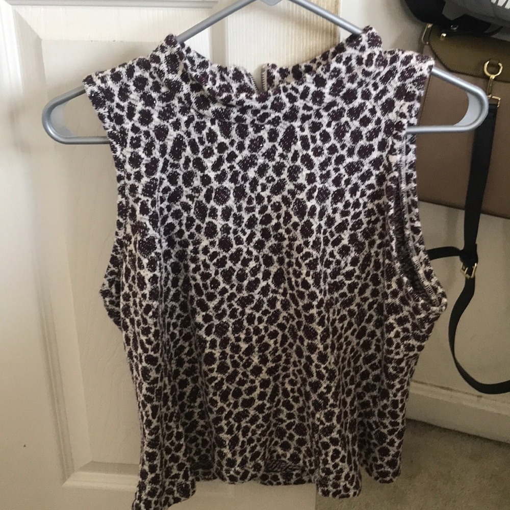 Cheetah print blouse